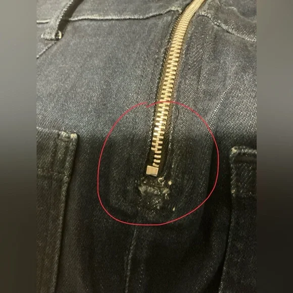 The Colette‎ Maeve Anthropologie $188 Denim Jeans Jumpsuit Size 0 NO BELT - Picture 6 of 7